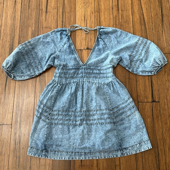 Free People Dresses & Skirts - Free People Blue Denim Dress